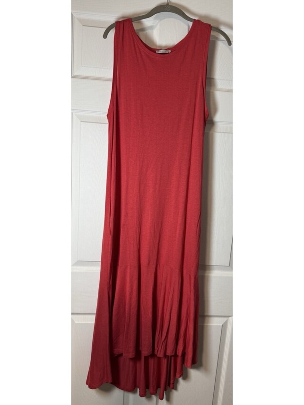 Zara Women's Size Large Red Sleeveless Long Maxi Dress